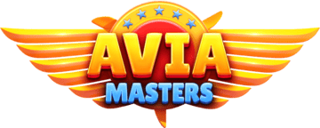 Aviamasters crash game logo